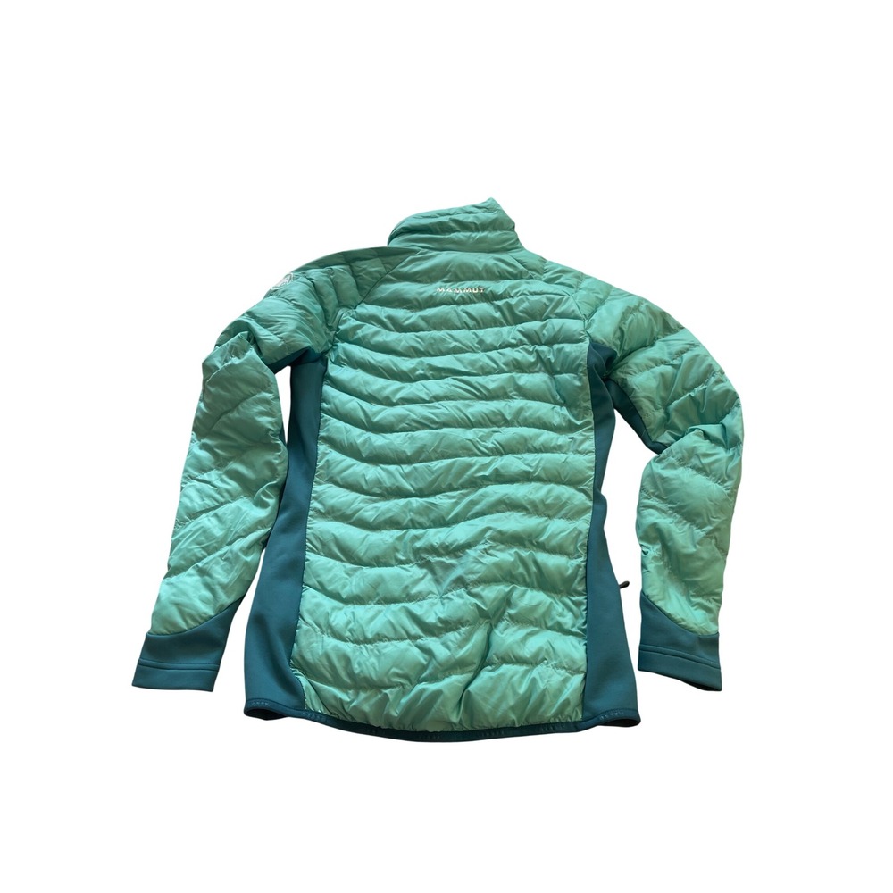 Mammut Broad Peak Light IN Jacket Womens XS Teal Blue Down Hybrid Puffer Hiking - Picture 4 of 5